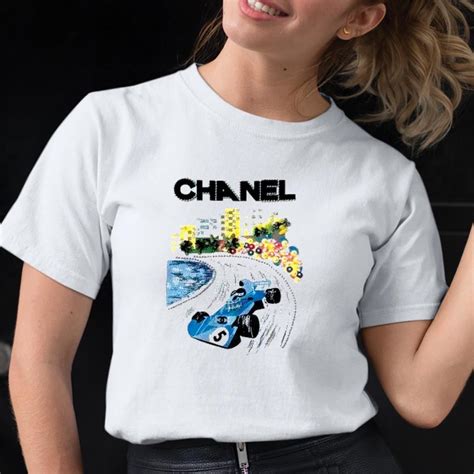 chanel shirt f1|Chanel formula 1 shirt price.